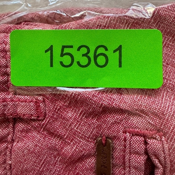 KOLBY‎ Men's Red Chino Casual Walking Shorts 100% Cotton Size 33 Vacation Resort - Picture 13 of 13